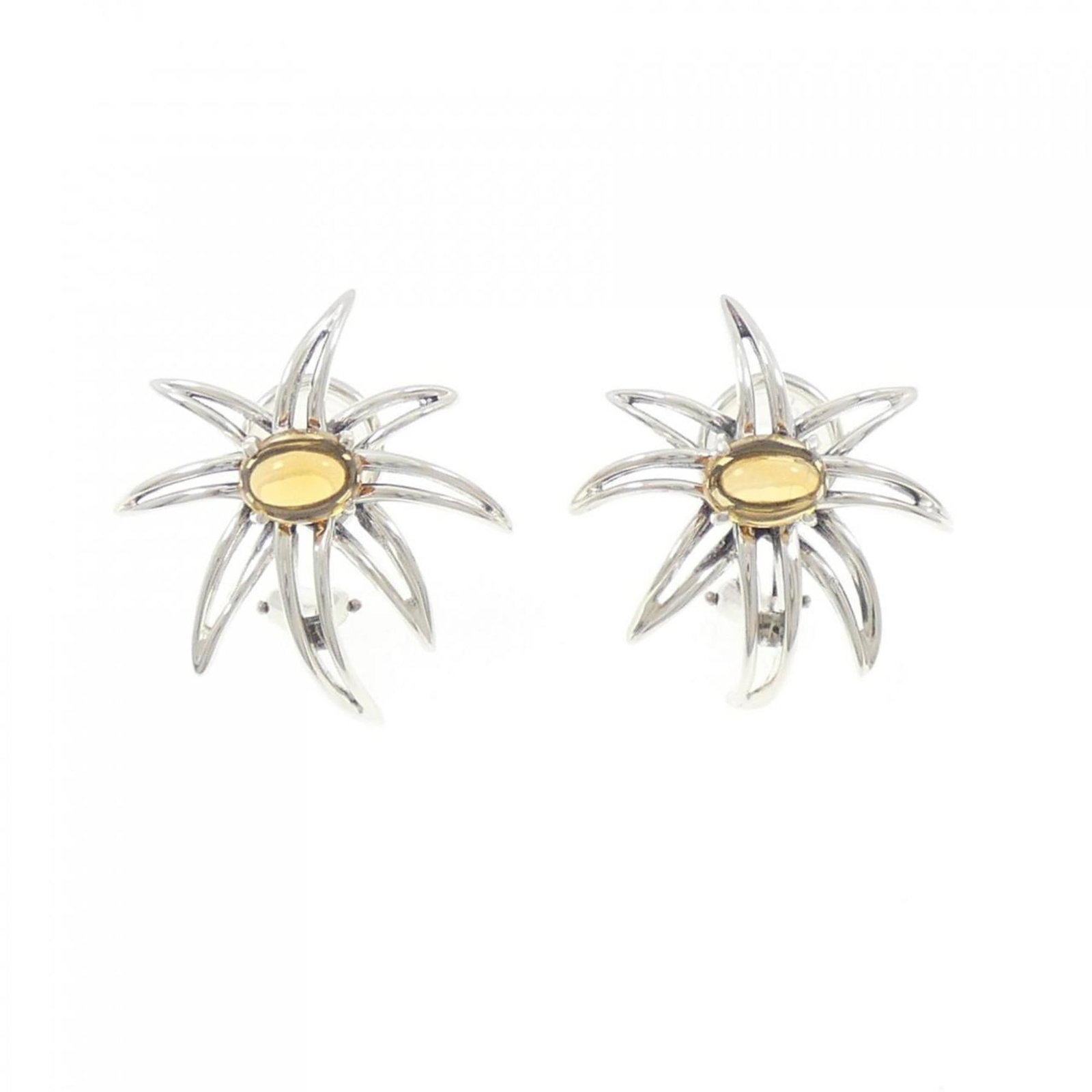 TIFFANY FIREWORKS EARRINGS: TIFFANY Fireworks Earrings Brand: Tiffany Type: Clip earrings Material: Silver 925 Color: None Size: Size (HxWxD) 29.10mm x 26.00mm / 1.15'' x 1.02'' Accessories: None Accessories Notice: