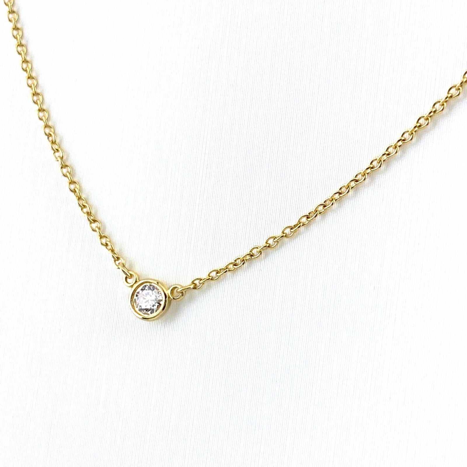 TIFFANY & CO. NECKLACE: Tiffany & Co. Necklace Brand: Tiffany Type: Necklace Material: 18KGold Color: Yellow Size: Neck Circumference 40.5 cm / 15.94'' Diameter 3.6mm / 0.14'' Accessories: None Accessories Notice: