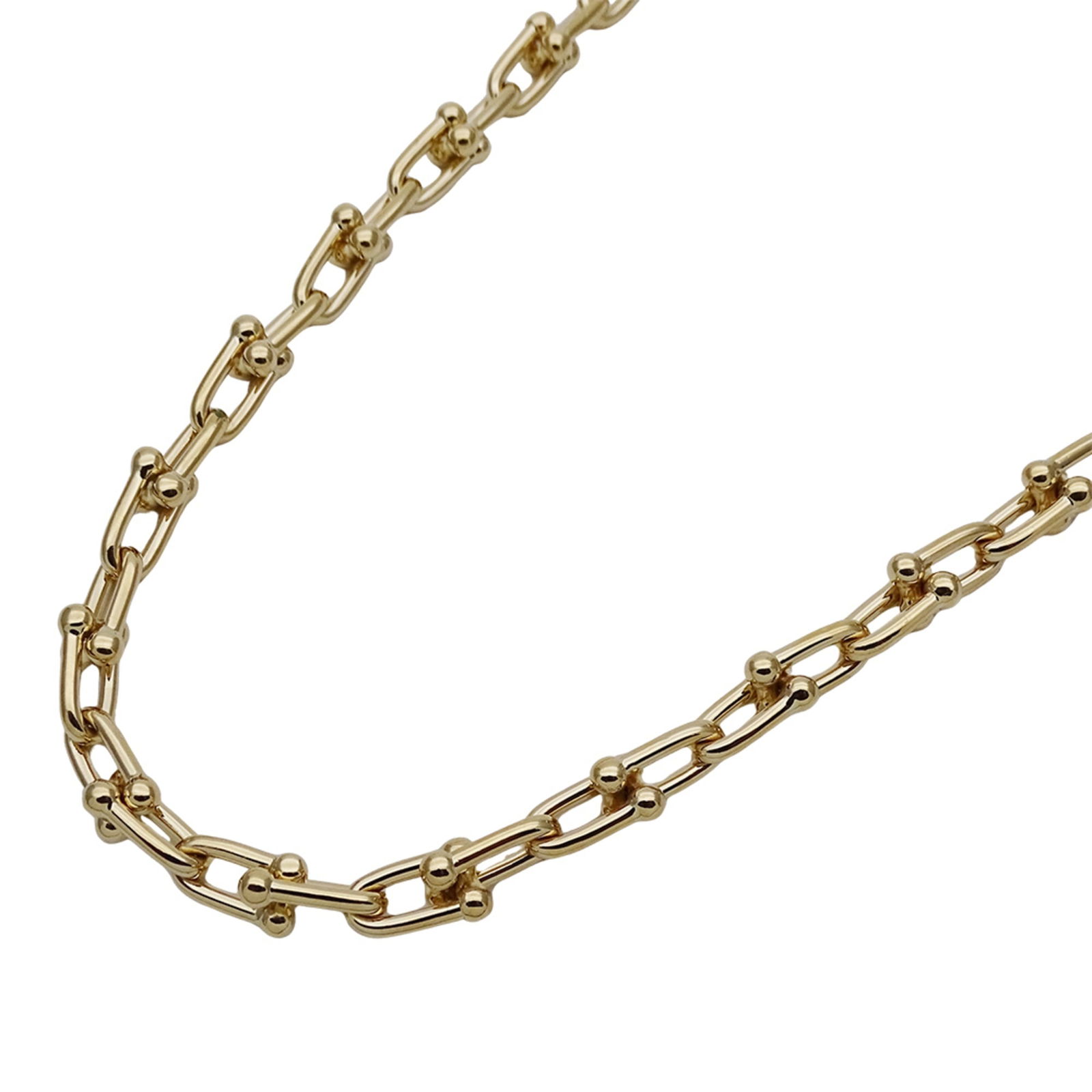 TIFFANY & CO. NECKLACE: Tiffany & Co. Necklace, Brand: Tiffany Type: Necklace Material: Yellow gold (18K) Color: Yellow gold Size: Neck Circumference 46 cm / 18.11'' Pendant Size 5.4mm x 10.9mm / 0.21'' x 0.42'' 