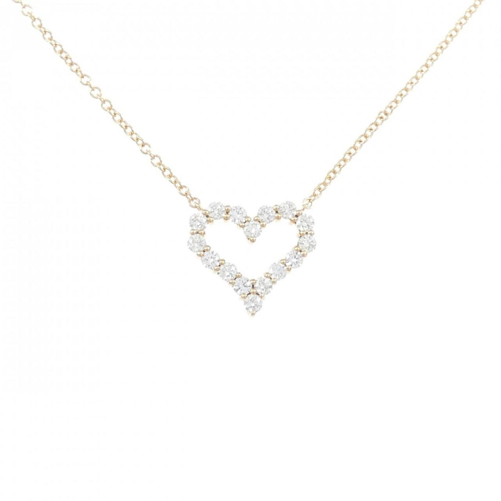 TIFFANY SENTIMENTAL HEART MINI NECKLACE: TIFFANY Sentimental Heart Mini Necklace Brand: Tiffany Type: Necklace Material: Pink gold (18K) Color: Pink gold Size: Neck Circumference 42 cm / 16.53'' Pendant Size 10.9mm x 12.1mm / 0.42'' x 0.