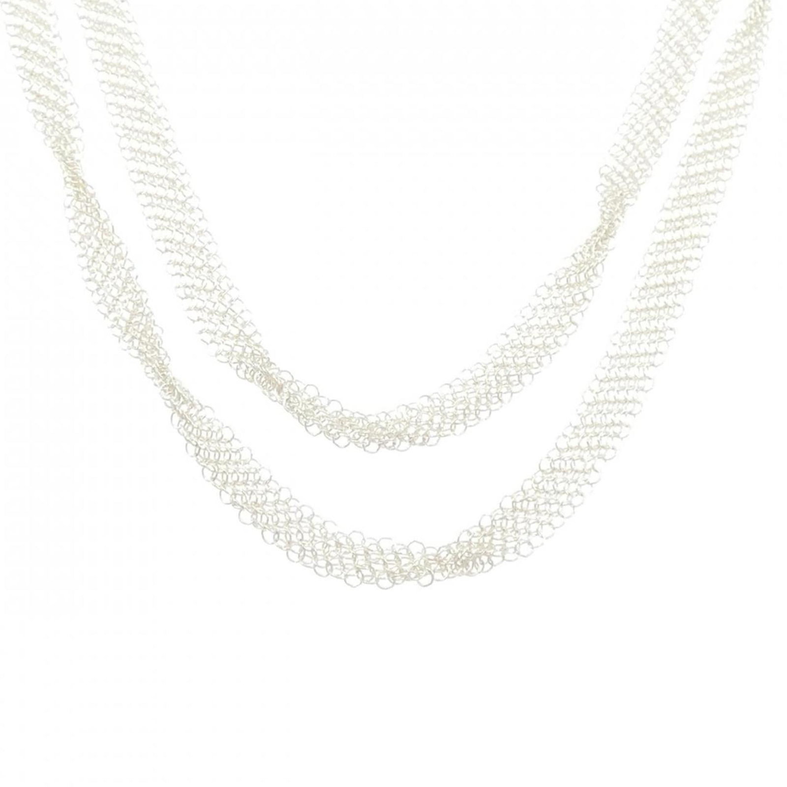TIFFANY SILVER NECKLACE: TIFFANY silver necklace Brand: Tiffany Type: Necklace Material: Silver 950 Color: Silver Size: Neck Circumference 93 cm / 36.61'' Accessories: None Accessories Notice: When purchasing