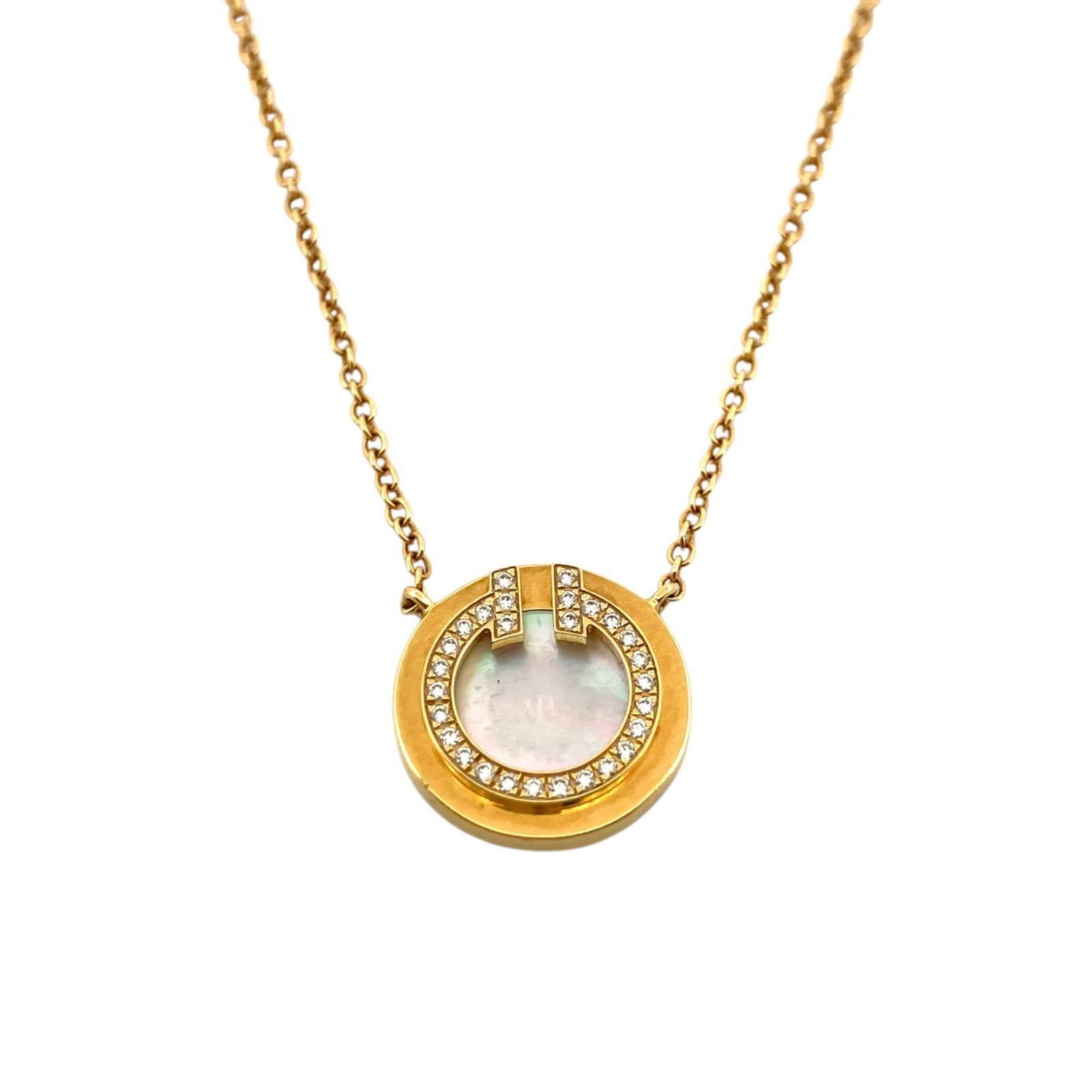 TIFFANY & CO TIFFANY T TWO CIRCLE AU750 YG DIAMOND NECKLACE: TIFFANY & CO Tiffany T TWO Circle Au750 YG Diamond Necklace Brand: Tiffany Type: Necklace Material: Yellow gold (18K) Color: Yellow gold Size: Neck Circumference 45 cm / 17.71'' Accessories: None
