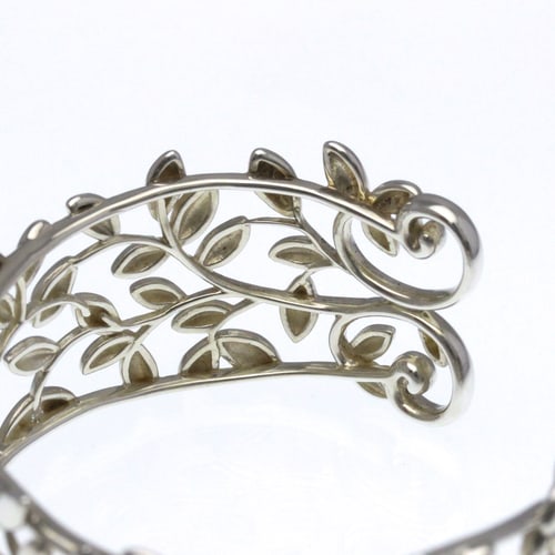 TIFFANY OLIVE LEAF BANGLE SILVER 925 - 2