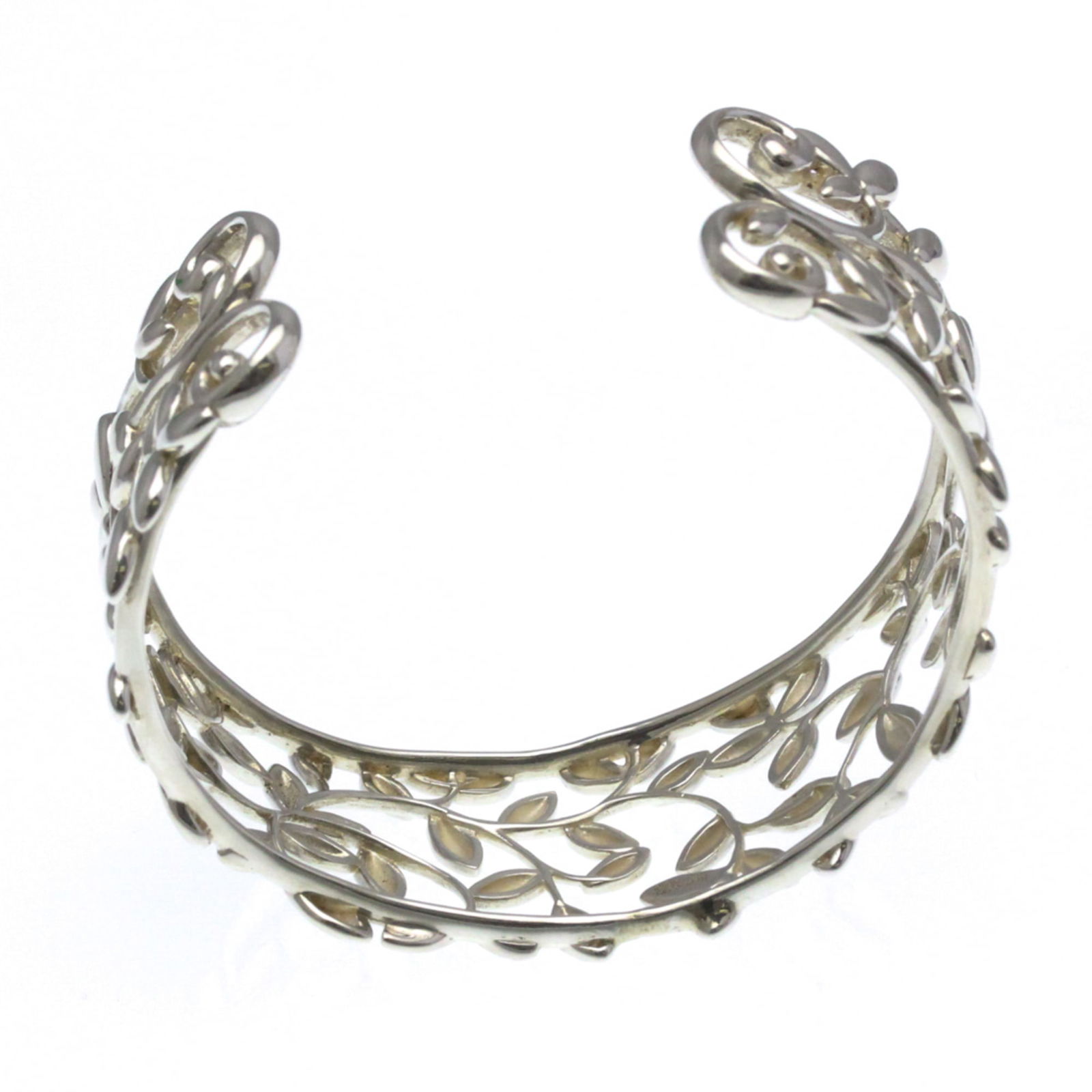 TIFFANY OLIVE LEAF BANGLE SILVER 925 - 5
