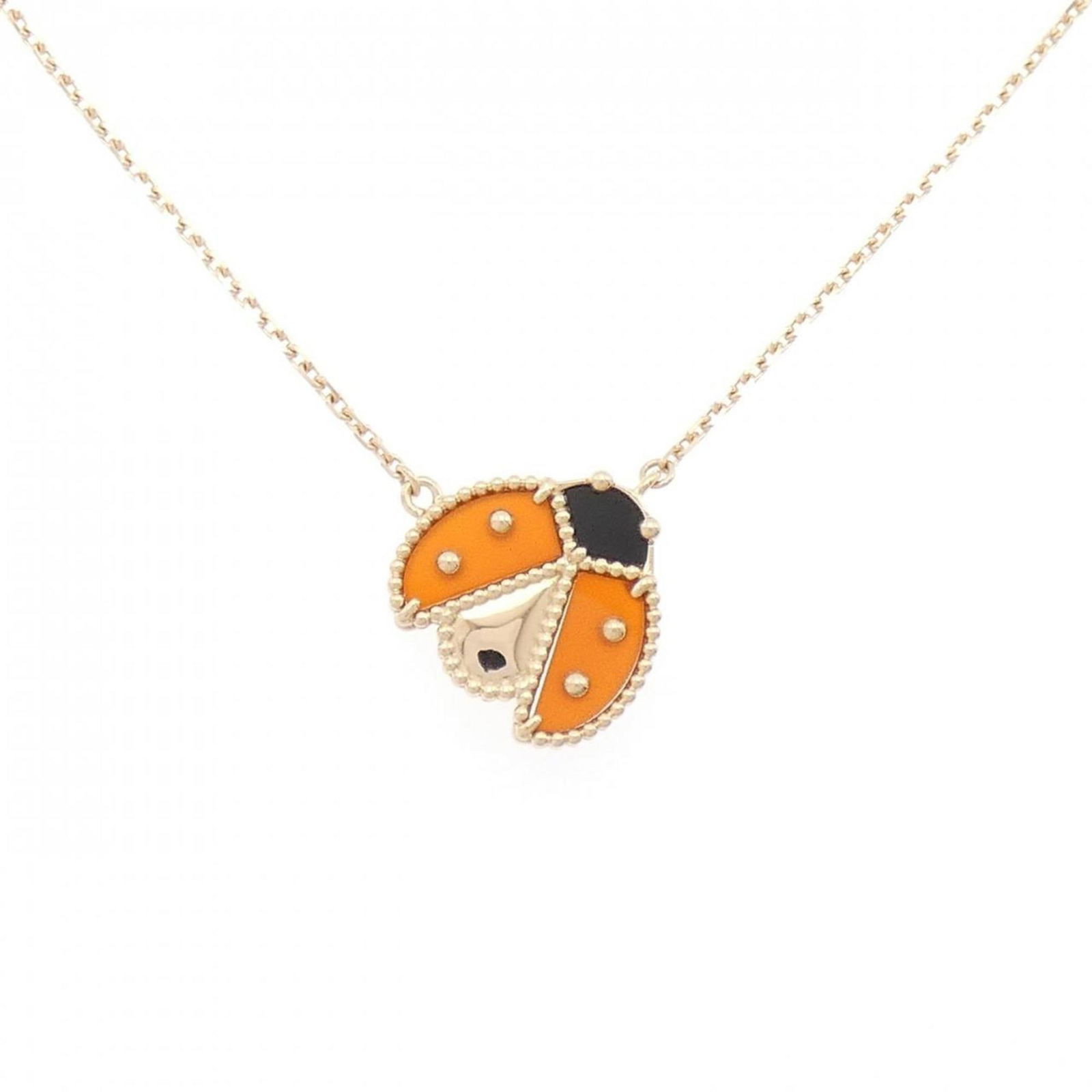 VAN CLEEF & ARPELS LUCKY SPRING NECKLACE: Van Cleef & Arpels Lucky Spring Necklace Brand: Van Cleef & Arpels Type: Necklace Material: Pink gold (18K) Color: Pink gold Size: Neck Circumference 38 cm - 42 cm / 14.96'' - 16.53'' Pendant