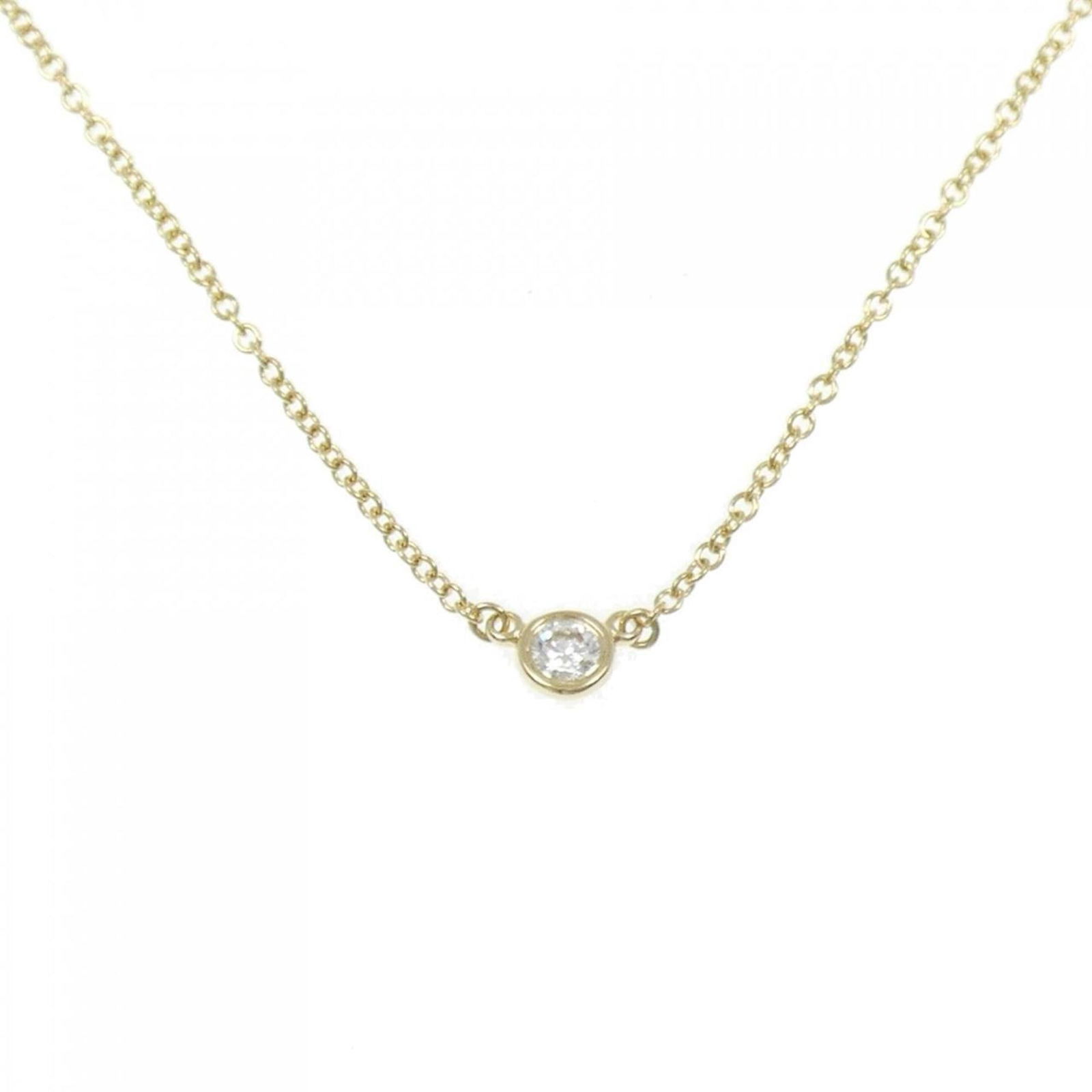 TIFFANY NECKLACE: TIFFANY necklace Brand: Tiffany Type: Necklace Material: Yellow gold (18K) Color: Yellow gold Size: Neck Circumference 41 cm / 16.14'' Pendant Size 3.8mm / 0.14'' Accessories: None