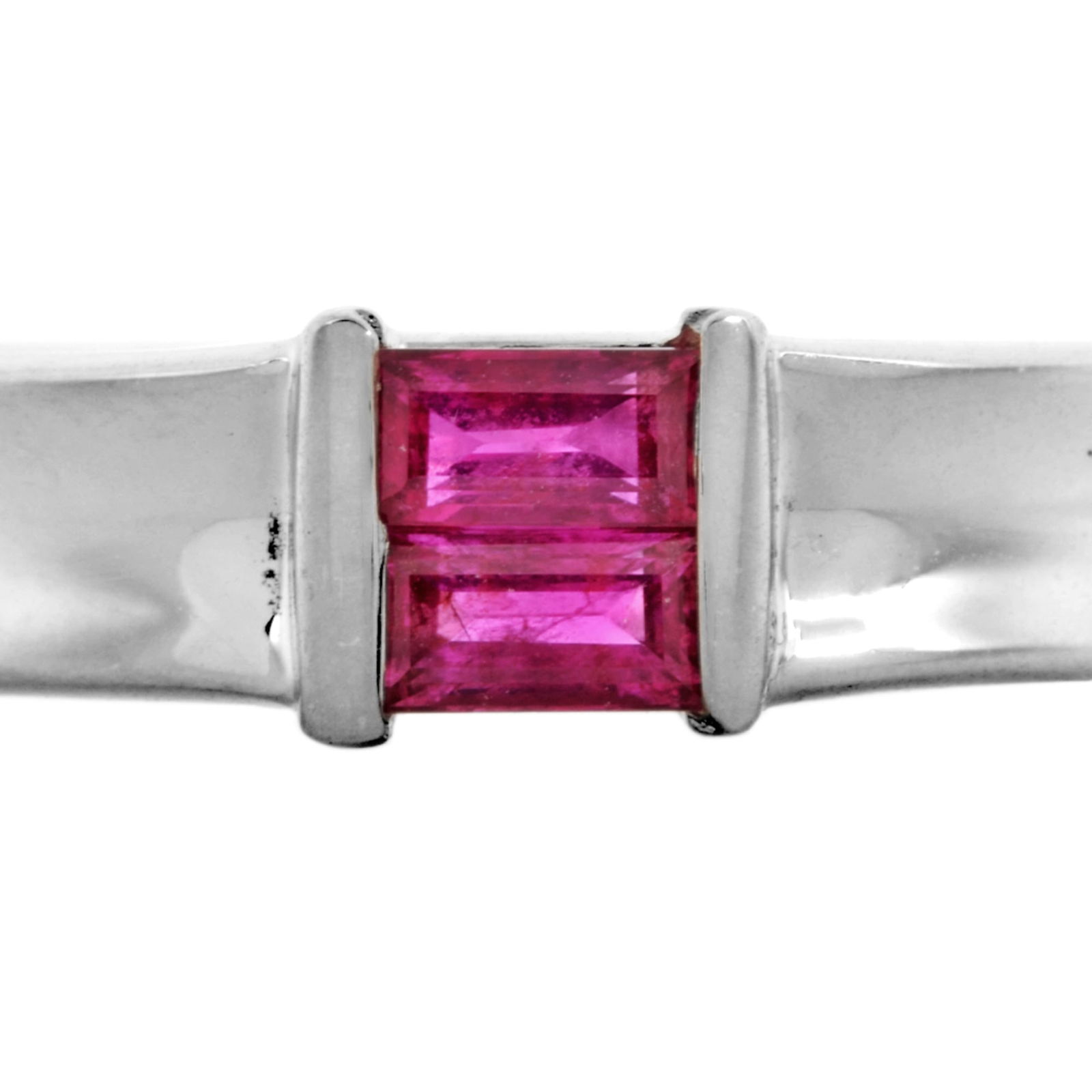 TIFFANY & CO. STACKABLE BAND RING: Tiffany & Co. Stackable Band Ring Brand: Tiffany Type: Band ring Material: White gold (18K) Color: None Size: 4 US Accessories: None Accessories Notice: When purchasing pre-owned goods,