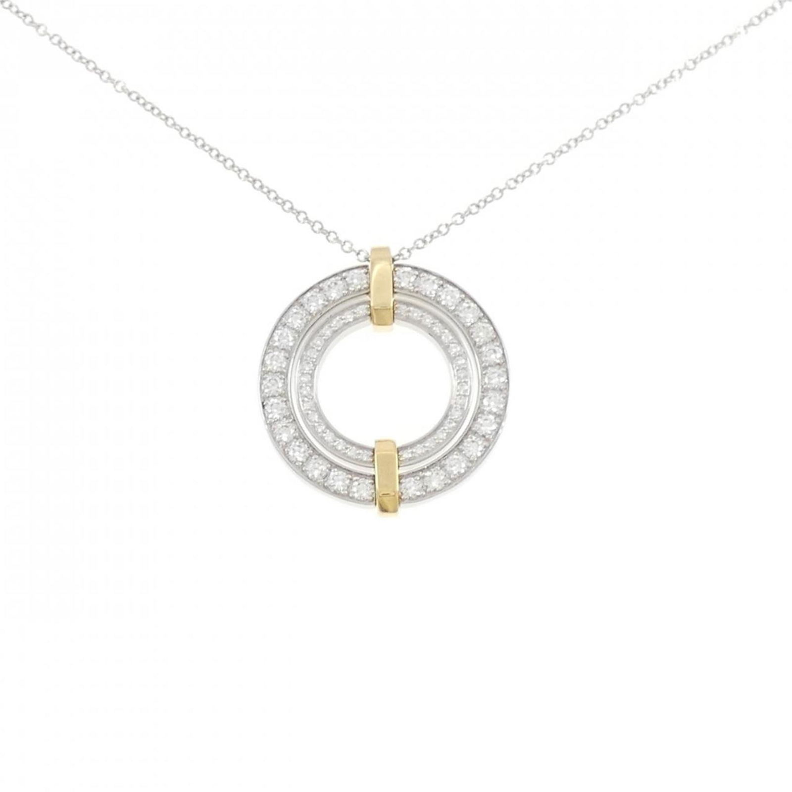TIFFANY EDGE SMALL NECKLACE: TIFFANY Edge Small Necklace Brand: Tiffany Type: Necklace Material: Platinum 950 Yellow gold (18K) Color: Platinum, Yellow gold Size: Neck Circumference 46 cm - 56 cm / 18.11'' - 22.04''