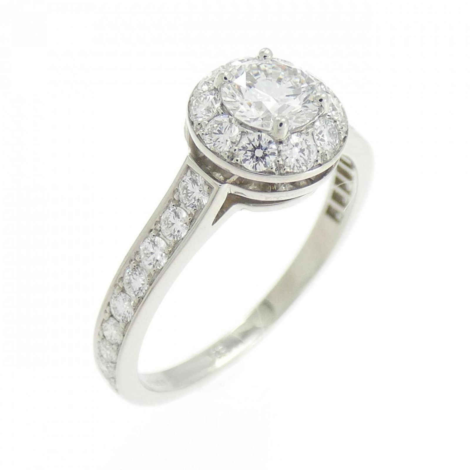 VAN CLEEF & ARPELS ICONE RING: Van Cleef & Arpels Icone Ring Brand: Van Cleef & Arpels Type: Band ring Material: Platinum 950 Color: Color Grade D Clarity VVS2 Size: 5 US Accessories: None Accessories Notice: When purch