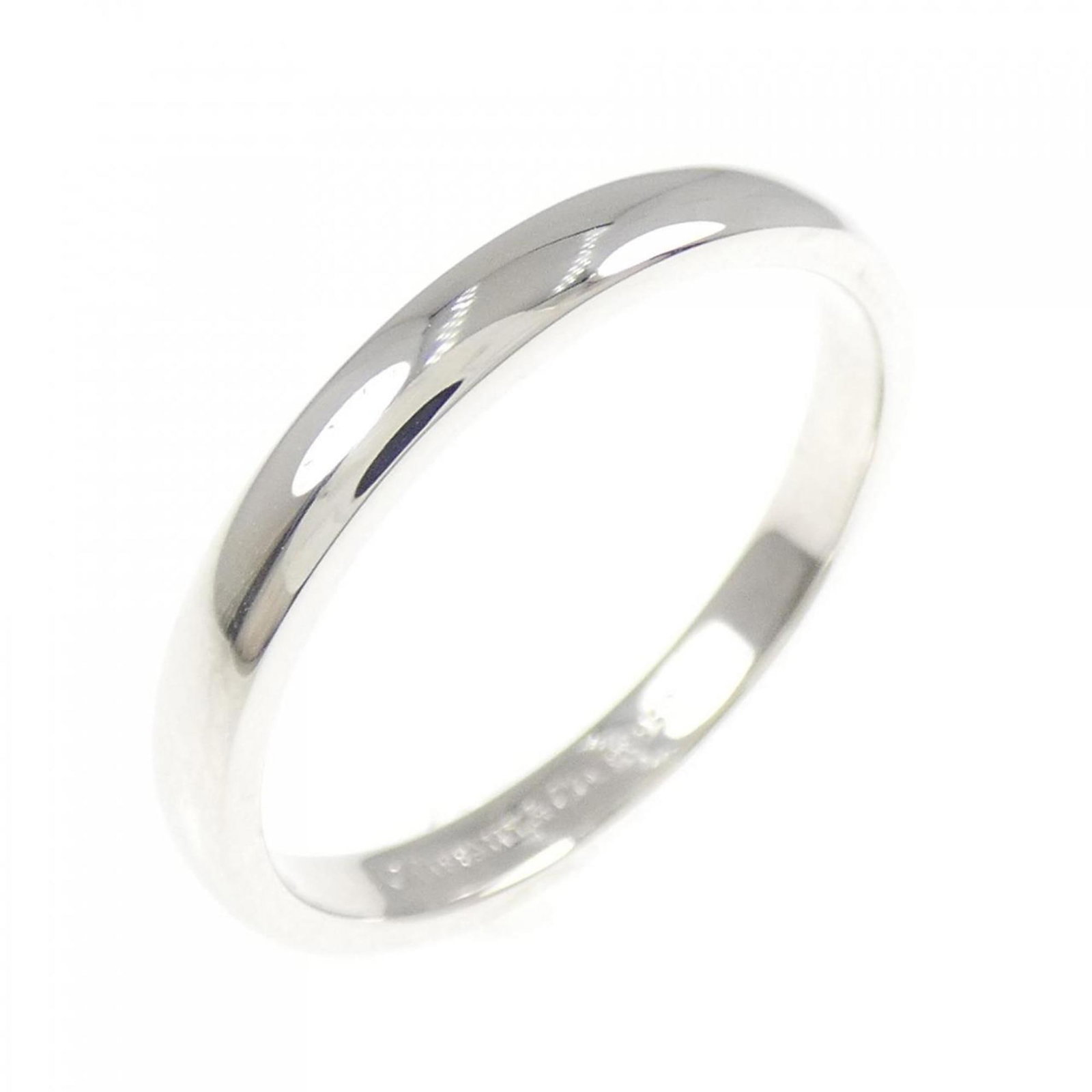 TIFFANY FOREVER WEDDING BAND RING: TIFFANY Forever Wedding Band Ring Brand: Tiffany Type: Band ring Material: Platinum 950 Color: Platinum Size: 8 US Accessories: None Accessories Notice: When purchasing pre-owned goods,