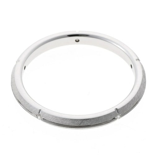 TIFFANY & CO. STREAMERICA RING 5P: Tiffany & Co. Streamerica Ring 5P Brand: Tiffany Type: Band ring Material: White gold (18K) Color: White gold Size: 10 US Accessories: None Accessories Notice: When purchasing pre-owned