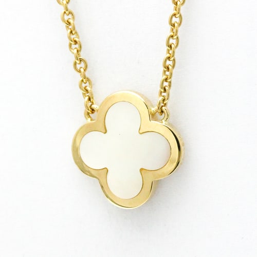 VAN CLEEF & ARPELS PURE ALHAMBRA NECKLACE: Van Cleef & Arpels Pure Alhambra Necklace Brand: Van Cleef & Arpels Type: Pendant necklace Material: Yellow gold (18K) Color: Gold Size: Neck Circumference 37.5 cm - 41.5 cm / 14.76'' - 16.33'' Pe