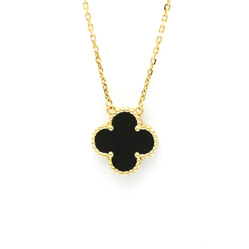 VAN CLEEF & ARPELS VINTAGE ALHAMBRA NECKLACE: Van Cleef & Arpels Vintage Alhambra Necklace Brand: Van Cleef & Arpels Type: Pendant necklace Material: Yellow gold (18K) Color: Gold Size: Neck Circumference 37 cm - 41 cm / 14.56'' - 16.14''