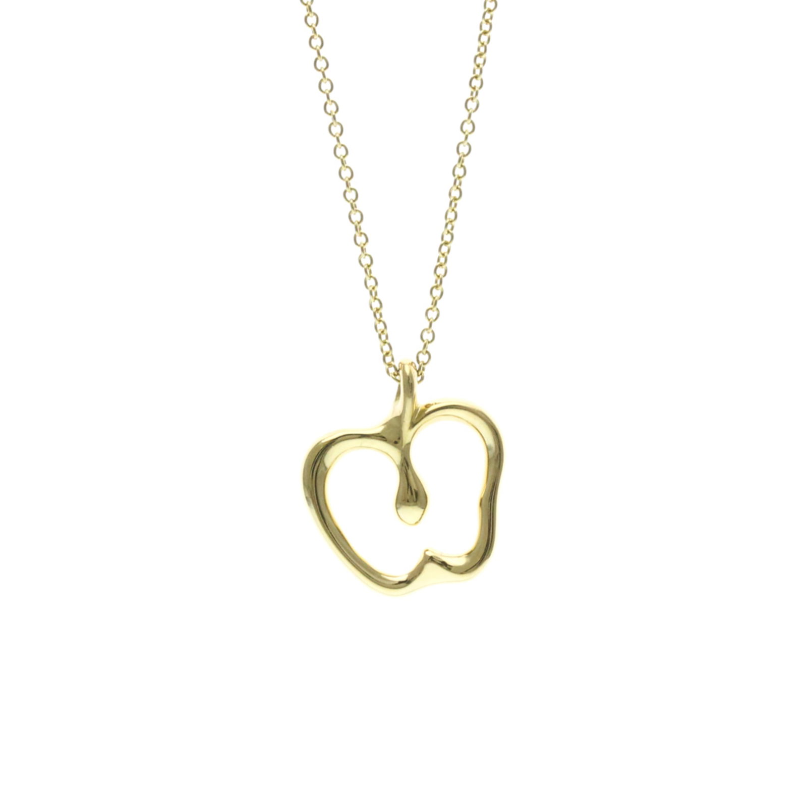 TIFFANY APPLE YELLOW GOLD (18K) FASHION PENDANT NECKLACE: TIFFANY Apple Yellow Gold (18K) Fashion Pendant Necklace Brand: Tiffany Type: Pendant necklace Material: Yellow gold (18K) Color: Gold Size: Neck Circumference 42 cm / 16.53'' Pendant Size