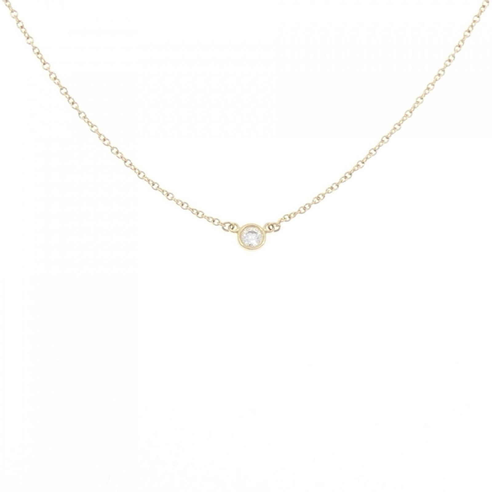 TIFFANY NECKLACE: TIFFANY necklace Brand: Tiffany Type: Necklace Material: Yellow gold (18K) Color: Yellow gold Size: Neck Circumference 41 cm / 16.14'' Pendant Size 3.9mm / 0.15'' Accessories: None