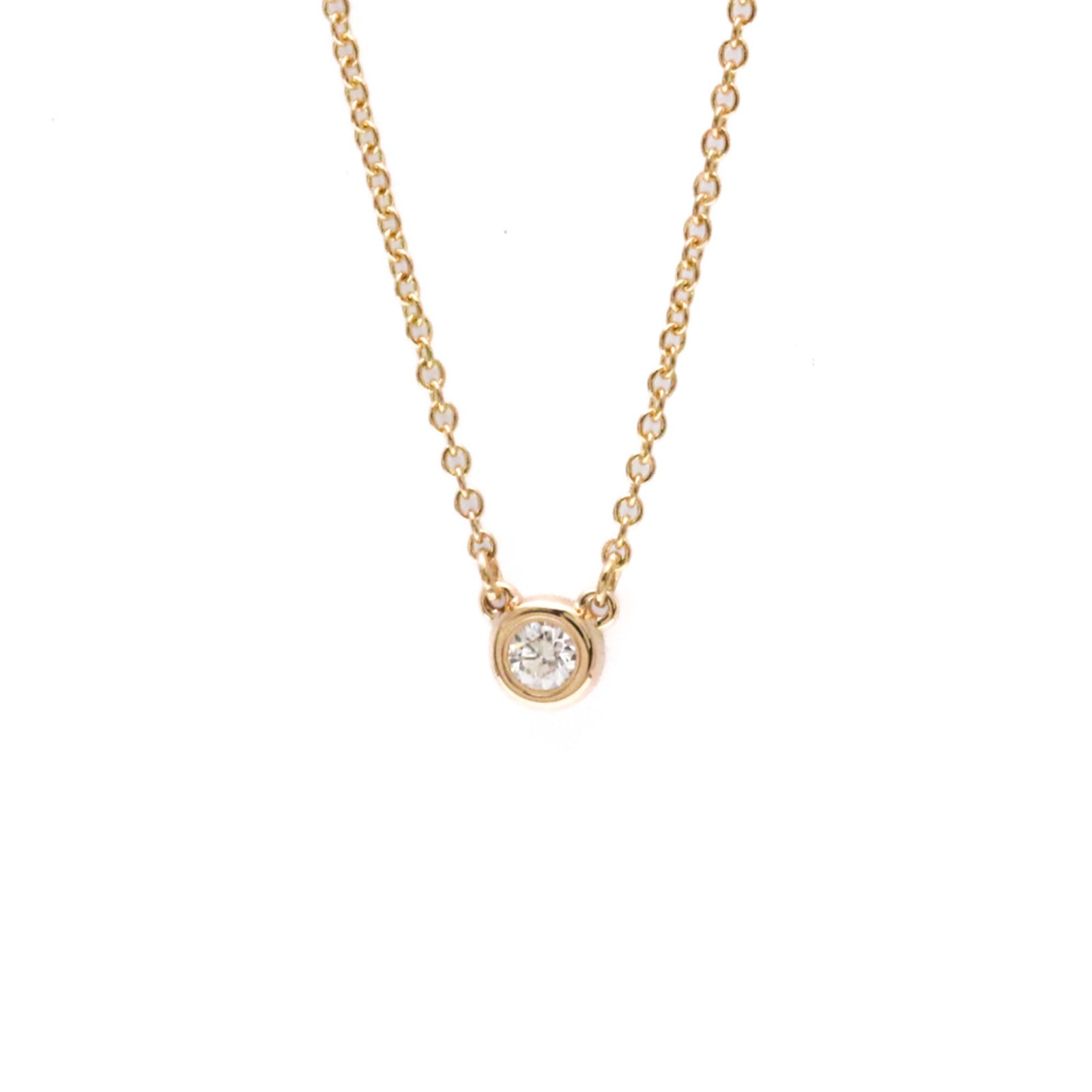 TIFFANY DIAMONDS PINK GOLD (18K) DIAMOND: TIFFANY Diamonds Pink Gold (18K) Diamond Brand: Tiffany Type: Pendant necklace Material: Pink gold (18K) Main Stone/Creation Natural Color: Pink gold Size: Neck Circumference 41 cm / 16.14''