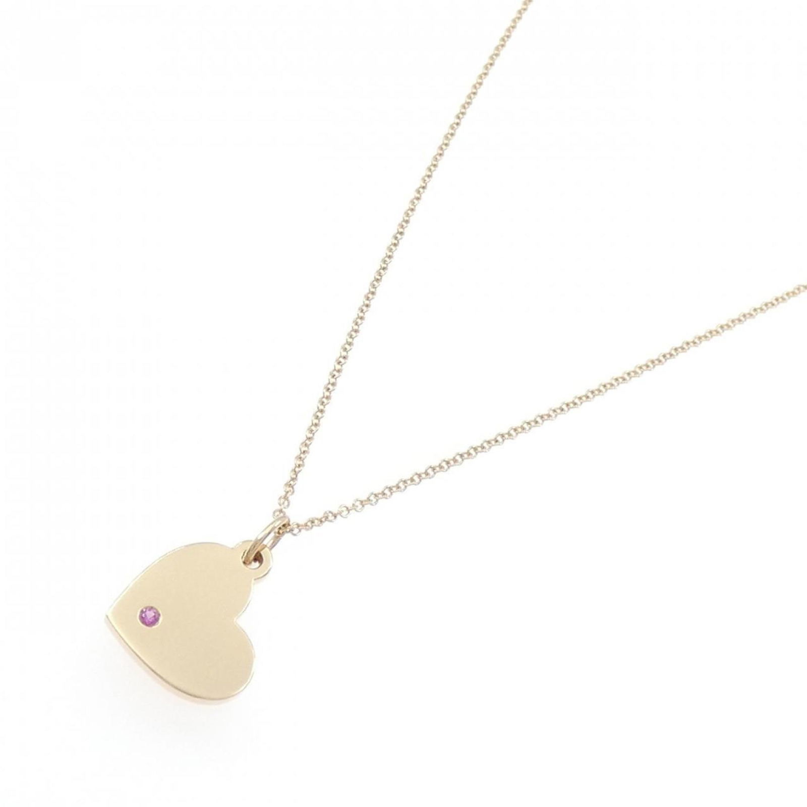 TIFFANY HEART RUBY NECKLACE - 2