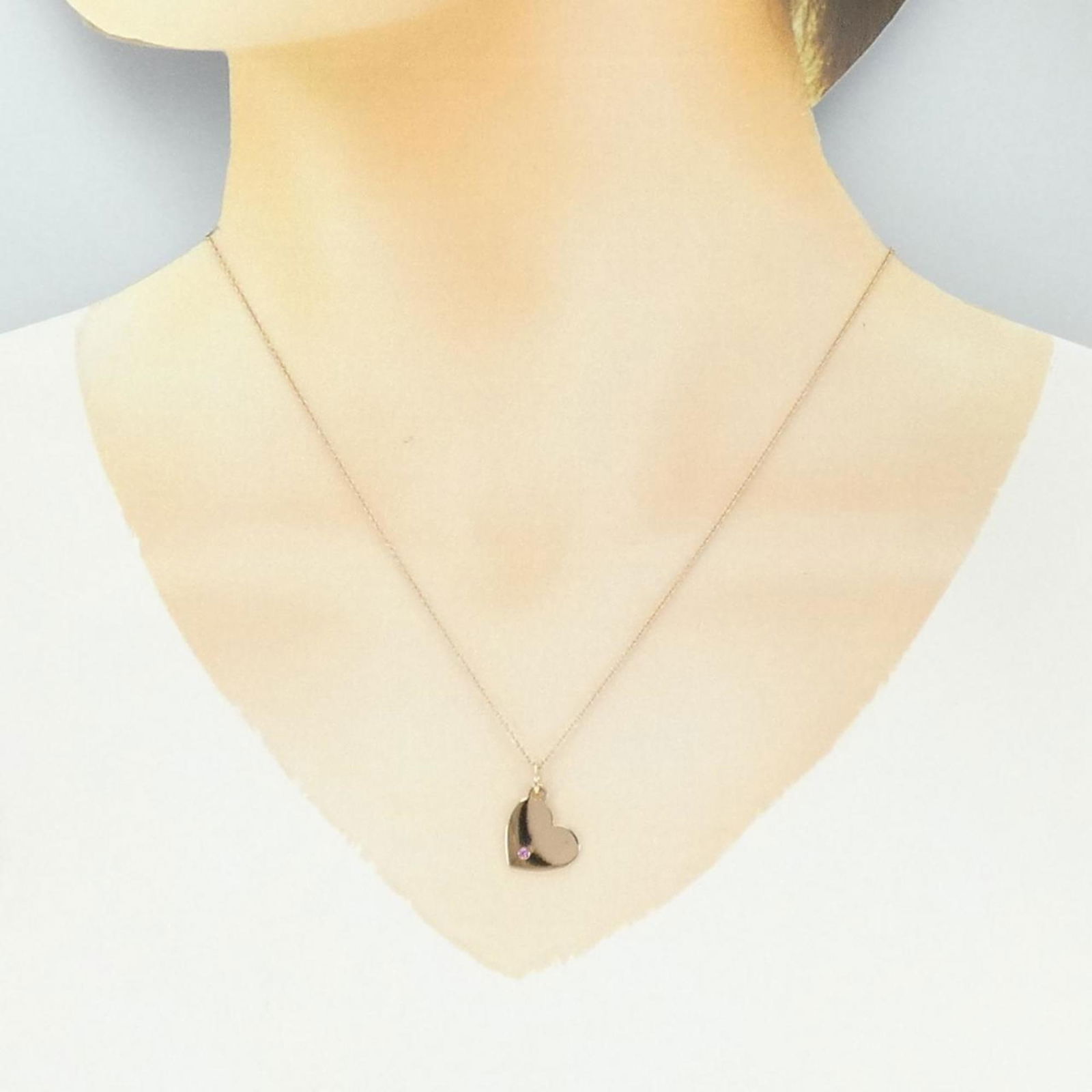 TIFFANY HEART RUBY NECKLACE - 6