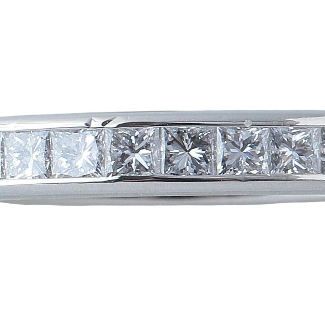 HARRY WINSTON PRINCESS CUT CHANNEL SET FULL ETERNITY DIAMOND RING (1 of 2)