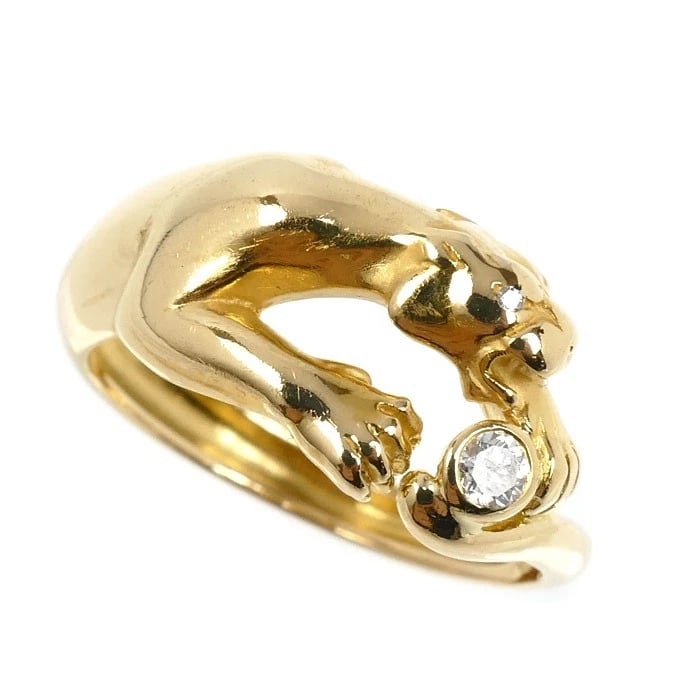 CARRERA Y CARRERA PANTHER RING K18 YELLOW GOLD DIAMOND: Carrera y Carrera Panther Ring K18 Yellow Gold Diamond Brand: Carrera y Carrera Type: Ring Material: K18 Yellow Gold Main Stone/Creation Natural Color: Yellow Gold Size: 6.5 US Accessories: None