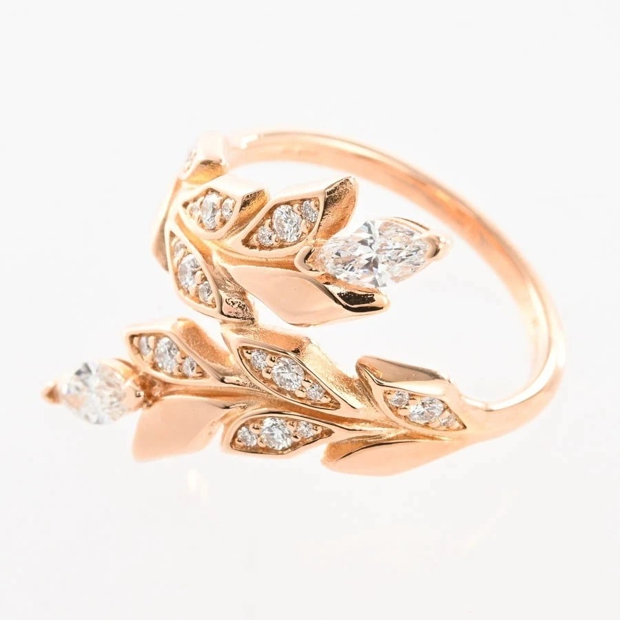 TIFFANY & CO. VICTORIA VINE BYPASS RING 18K ROSE GOLD: Tiffany & Co. Victoria Vine Bypass Ring 18K Rose Gold Brand: Tiffany & Co. Type: Ring Material: 18K Rose Gold Main Stone/Creation Natural Color: Rose Gold Size: 5.5-5.75 US Accessories: None <