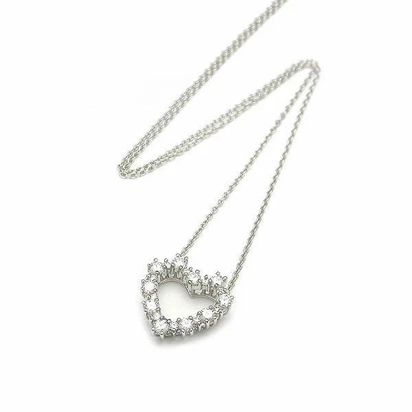 TIFFANY & CO. HEART DIAMOND NECKLACE PT950 (1 of 3)