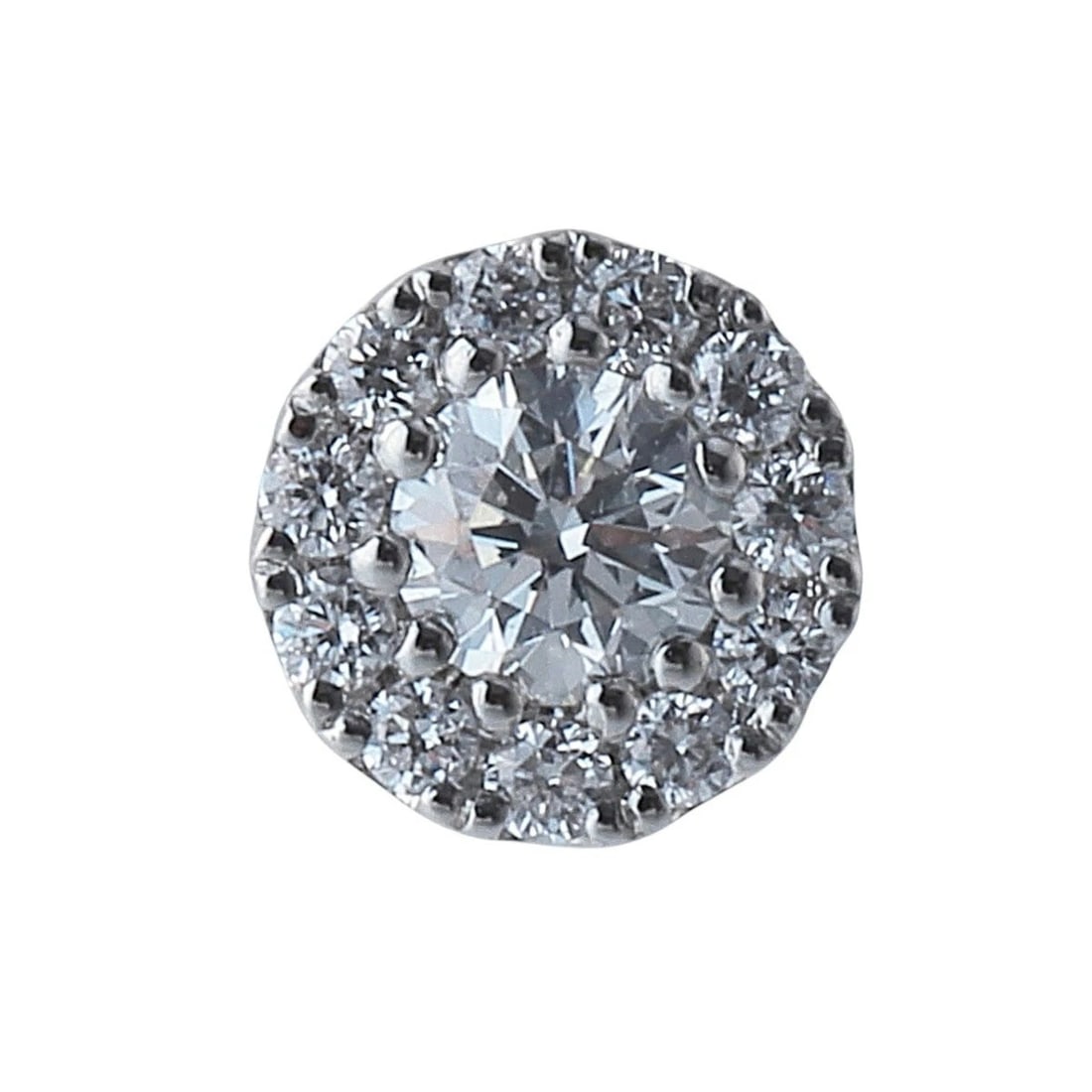 PONTE VECCHIO DIAMOND STUD EARRINGS PURE PLATINUM: Ponte Vecchio Diamond Stud Earrings Pure Platinum Brand: Ponte Vecchio Type: Earrings Material: Platinum Main Stone/Creation Natural Color: Silver Size: Earring Size: Approximately 0.21 in ×