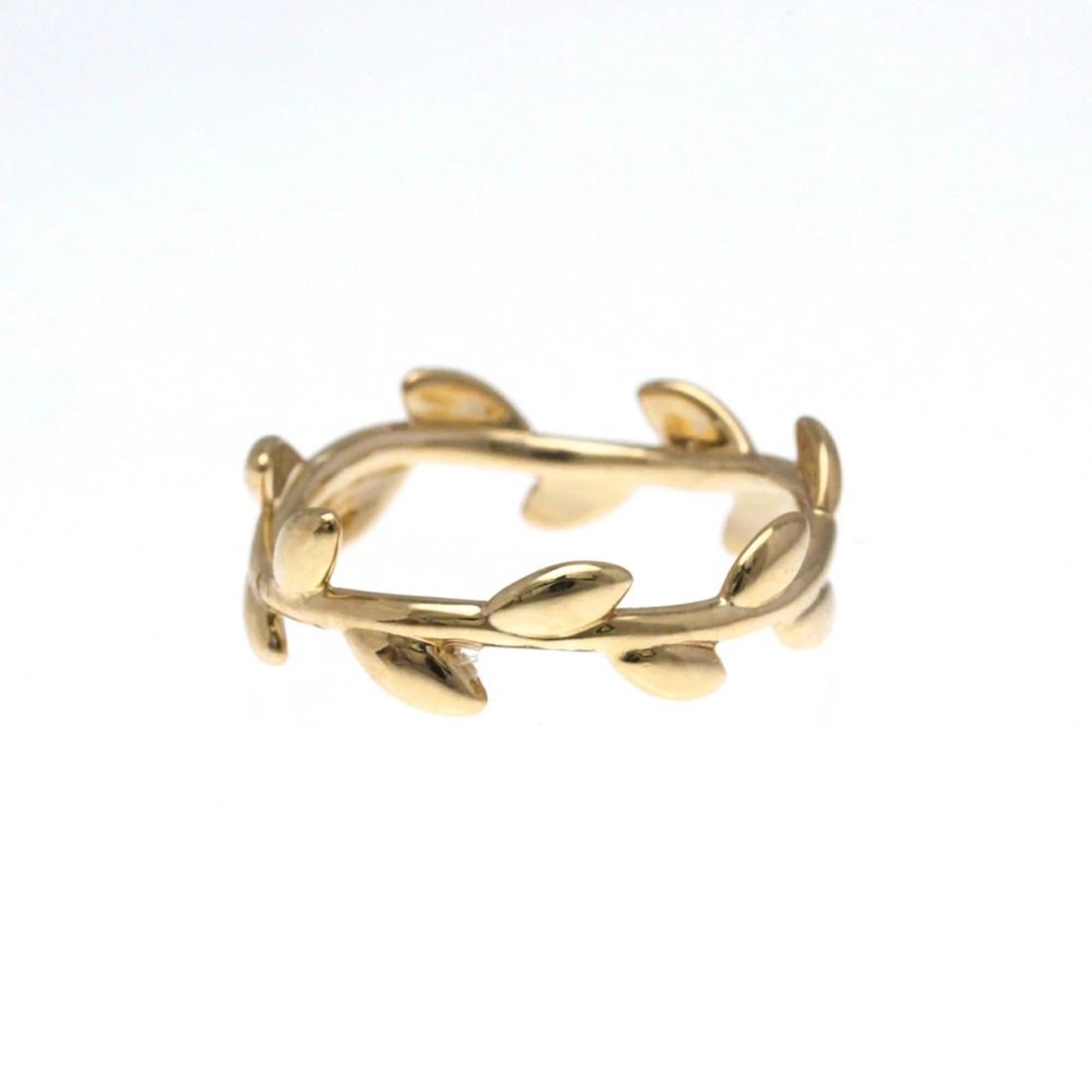TIFFANY & CO. OLIVE LEAF RING K18 PINK GOLD: Tiffany & Co. Olive Leaf Ring K18 Pink Gold Brand: Tiffany & Co. Type: Ring Material: 18K Pink Gold Color: Pink Gold Size: 6.75 US Accessories: None Accessories Notice: When purchasing