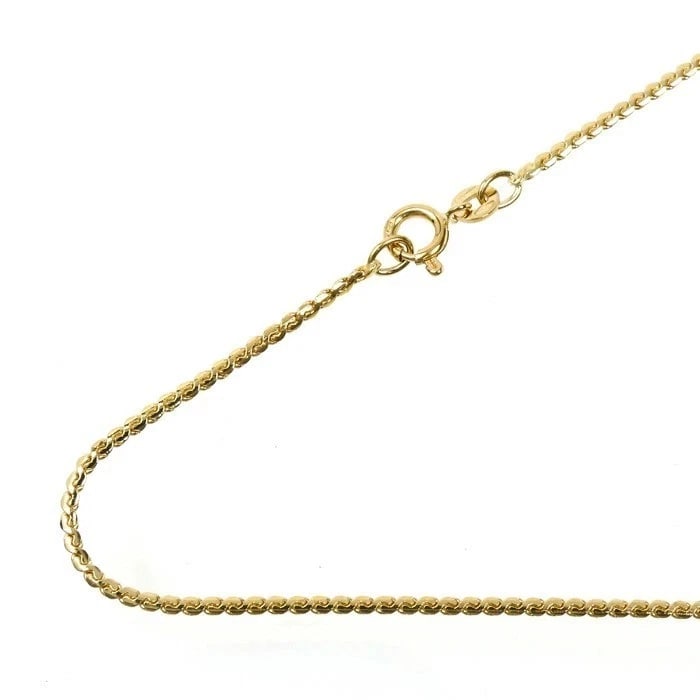UNOAERRE 18K YELLOW GOLD CHAIN NECKLACE: UNOAERRE 18K Yellow Gold Chain Necklace Brand: UNOAERRE Type: Necklace Material: 18K Yellow Gold Color: Yellow Gold Size: Chain Length: approx. 17.3 inches (44 cm) Chain Width: approx. 0.06 in