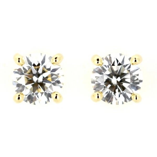 DIAMOND STUD EARRINGS VERY GOOD CUT K18 YELLOW GOLD: Diamond Stud Earrings Very Good Cut K18 Yellow Gold Brand: Chaumet Type: Earrings Material: K18 Yellow Gold Main Stone/Creation Natural Color: Yellow Gold Size: Accessories: None Accessori