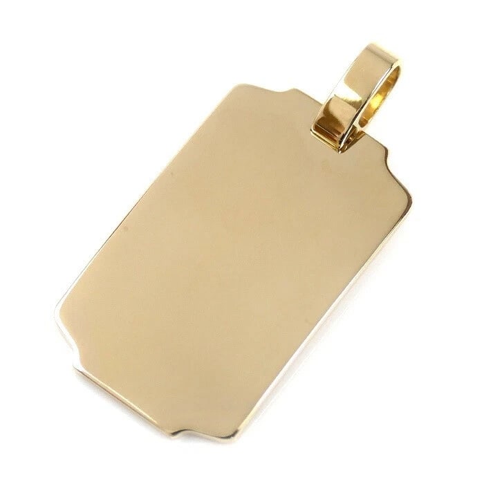CARTIER SANTOS DUMONT PENDANT TOP K18 YELLOW GOLD 750: Cartier Santos Dumont Pendant Top K18 Yellow Gold 750 Brand: Cartier Type: Necklace Material: 18K Yellow Gold Color: Yellow Gold Size: Size: Approx. 1.45 in (H) × 0.71 in (W) including bail Acce