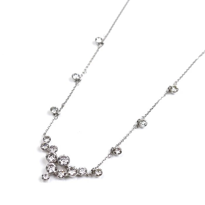 TASAKI DIAMOND PENDANT NECKLACE 18K WHITE GOLD (1 of 3)