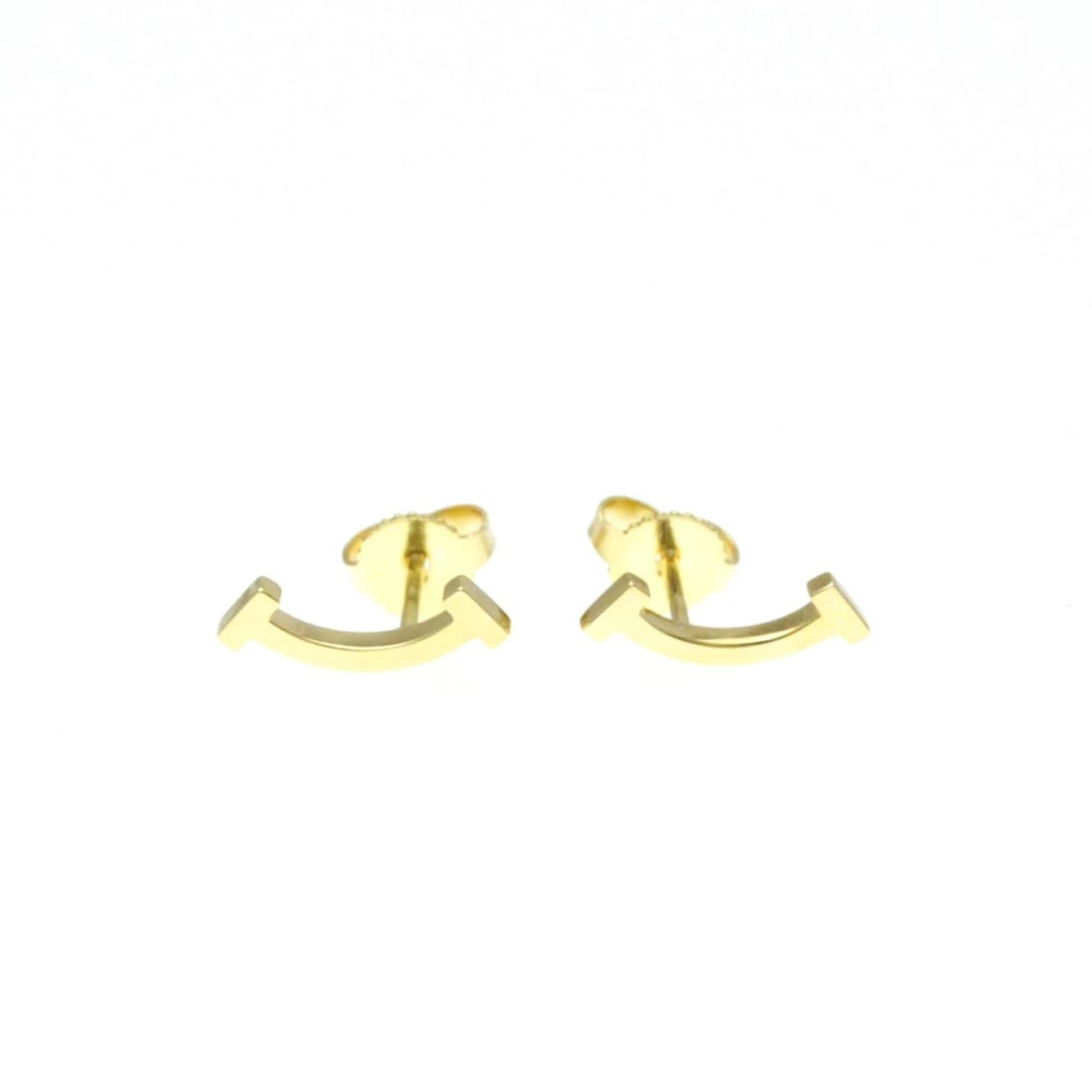 TIFFANY & CO. SMILE STUD EARRINGS K18 YELLOW GOLD: Tiffany & Co. Smile Stud Earrings K18 Yellow Gold Brand: Tiffany & Co. Type: Earrings Material: 18k Yellow Gold Color: Yellow Gold Size: Size (H × W): 3.50 mm × 13.30 mm Accessories: None