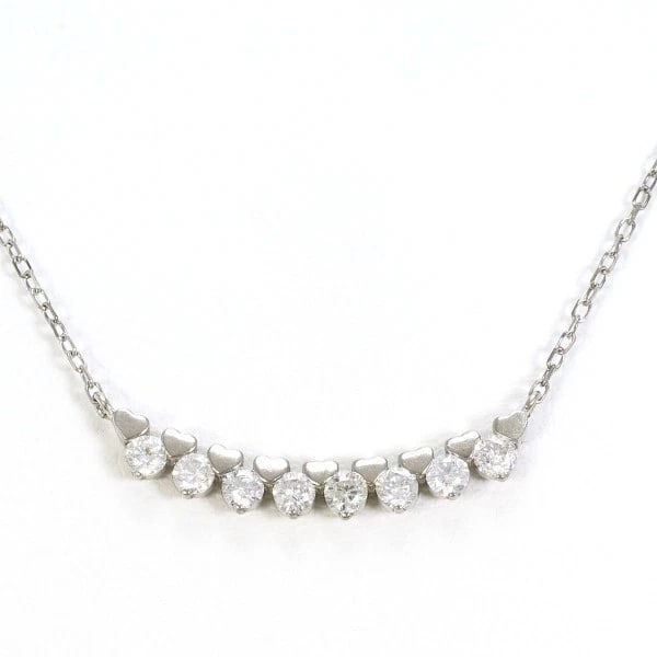 JEWELRY 18K WHITE GOLD NECKLACE DIAMOND (1 of 3)