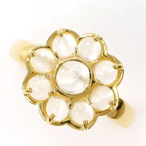 18K YELLOW GOLD RING MOONSTONE (1 of 3)