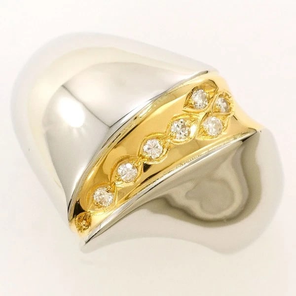 PLATINUM 900 18K YELLOW GOLD RING: Platinum 900 18K Yellow gold ring Brand: N/A Type: Ring Material: Platinum PT900 K18 Yellow gold Main Stone/Creation Natural Color: Yellow Gold Size: 6.5 US size Accessories: None Accessories