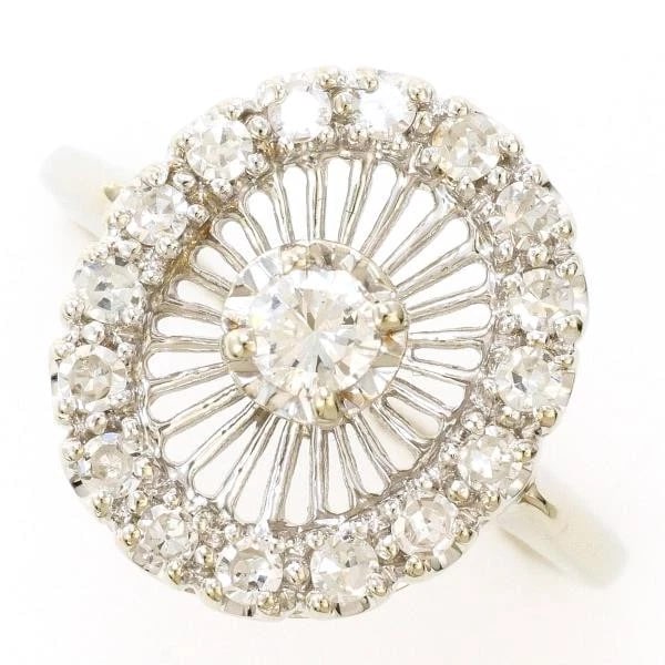 JEWELRY 14K WHITE GOLD RING DIAMOND (1 of 5)