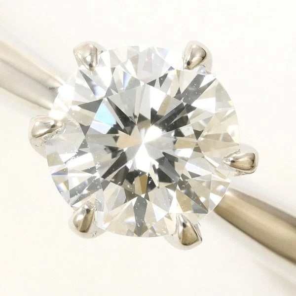 PLATINUM 900 RING DIAMOND - 2