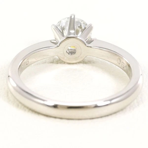 PLATINUM 900 RING DIAMOND - 4