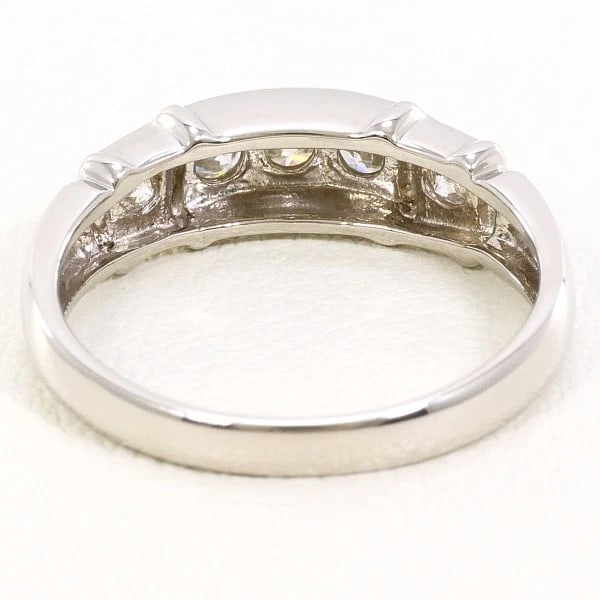 PLATINUM 900 RING DIAMOND - 4