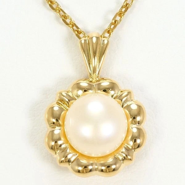 18K YELLOW GOLD NECKLACE PEARL (PEARL ): 18K Yellow gold Necklace Pearl (Pearl ) Brand: N/A Type: Necklace Material: 18K Yellow gold Color: Yellow gold Size: 40cm Accessories: None Accessories Notice: When purchasing pre-owned
