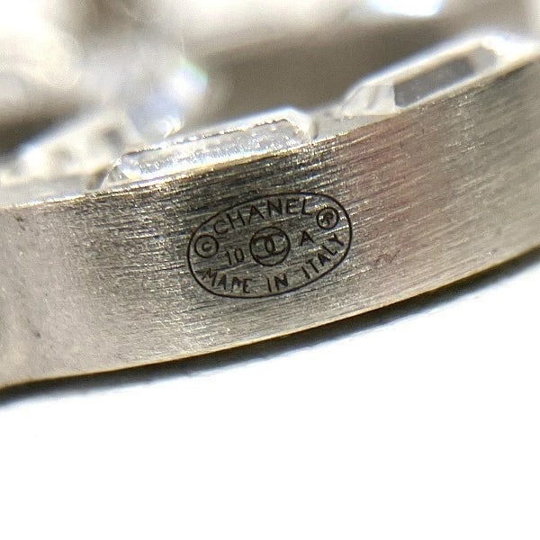 CHANEL SILVER 10A COCO MARK STONE - 5