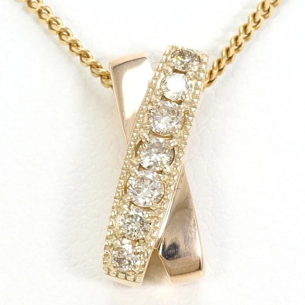 JEWELRY 10K YELLOW GOLD NECKLACE DIAMOND: Jewelry 10K Yellow gold Necklace Diamond Brand: N/A Type: Necklace Material: 10K Yellow gold Main Stone/Creation Natural Color: Yellow gold Size: Top:Length height: 14mm width:6mm(Top and