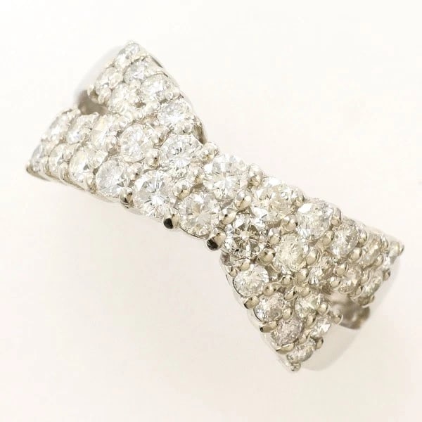 PLATINUM 900 RING DIAMOND: Platinum 900 ring Diamond Brand: N/A Type: Ring Material: Platinum PT900 Main Stone/Creation Natural Color: Platinum Size: 6.5 US size Accessories: None Accessories Notice: When purchasing