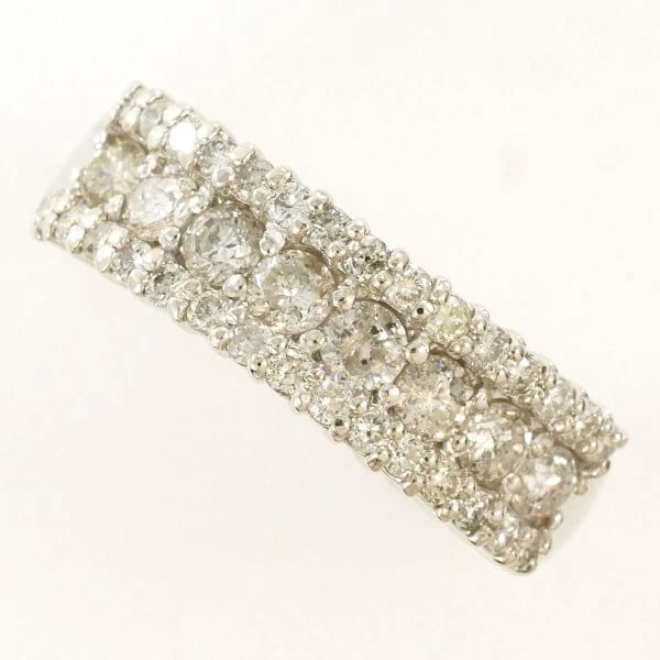 PLATINUM 900 RING DIAMOND: Platinum 900 ring Diamond Brand: N/A Type: Ring Material: Platinum PT900 Main Stone/Creation Natural Color: Platinum Size: 6.5-7 US size Accessories: None Accessories Notice: When purchasi