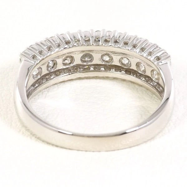 PLATINUM 900 RING DIAMOND - 4