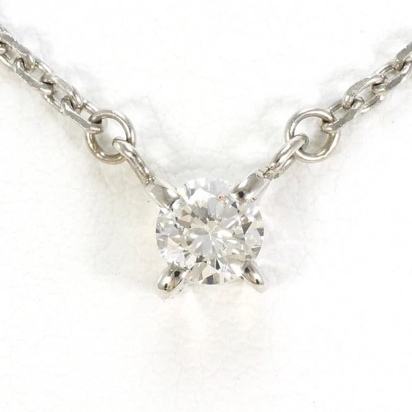 PLATINUM 850 NECKLACE DIAMOND: Platinum 850 Necklace Diamond Brand: N/A Type: Necklace Material: Top:PT Chain:Platinum PT850 Main Stone/Creation Natural Color: Platinum Size: Top:Length height: 6mm width:7mm(Top and chain
