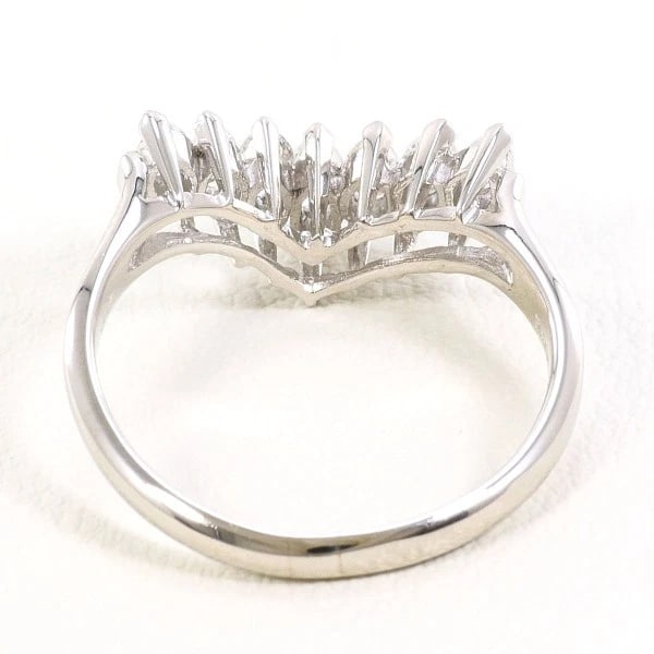 PLATINUM 900 RING DIAMOND - 2