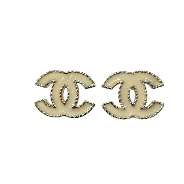 CHANEL GOLD AND YELLOW COCO MARK EARRINGS: CHANEL Gold and Yellow Coco Mark Earrings Brand: Chanel Type: Other Brand Item Material: plating Color: Gold x Yellow Size: H: about 1.4cm x W: about 1.7cm Accessories: None Accessories