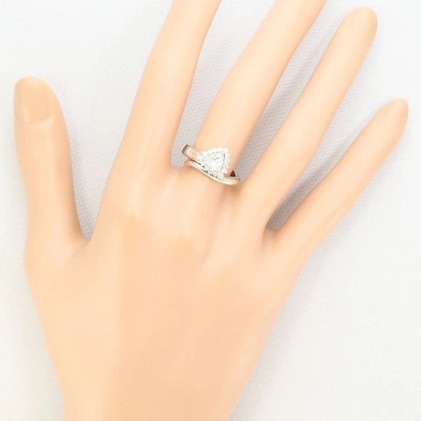 PLATINUM 900 RING DIAMOND - 8